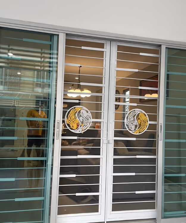 เหล็กดัดประตู มุ้งลวด Slide 1