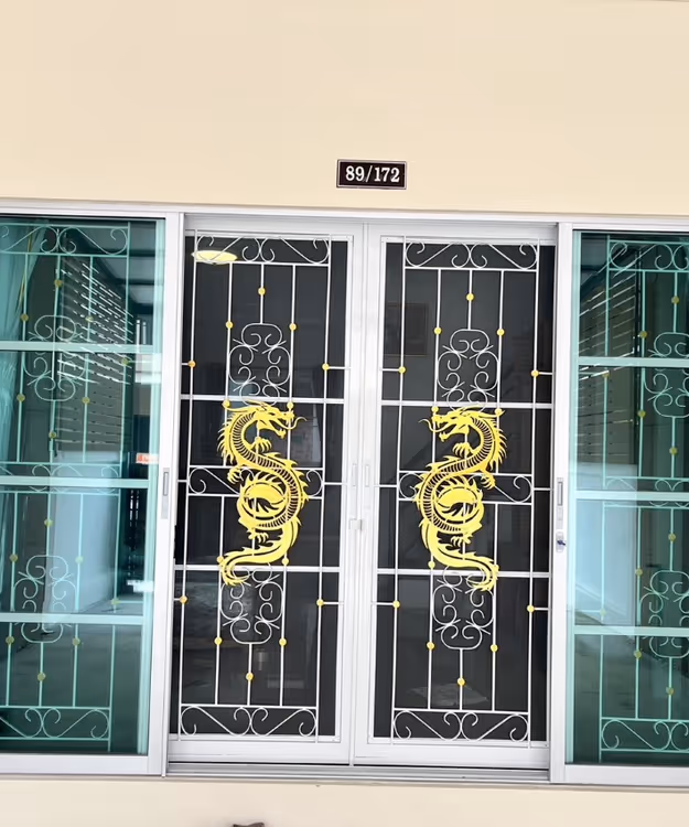 เหล็กดัดประตู มุ้งลวด Slide 2